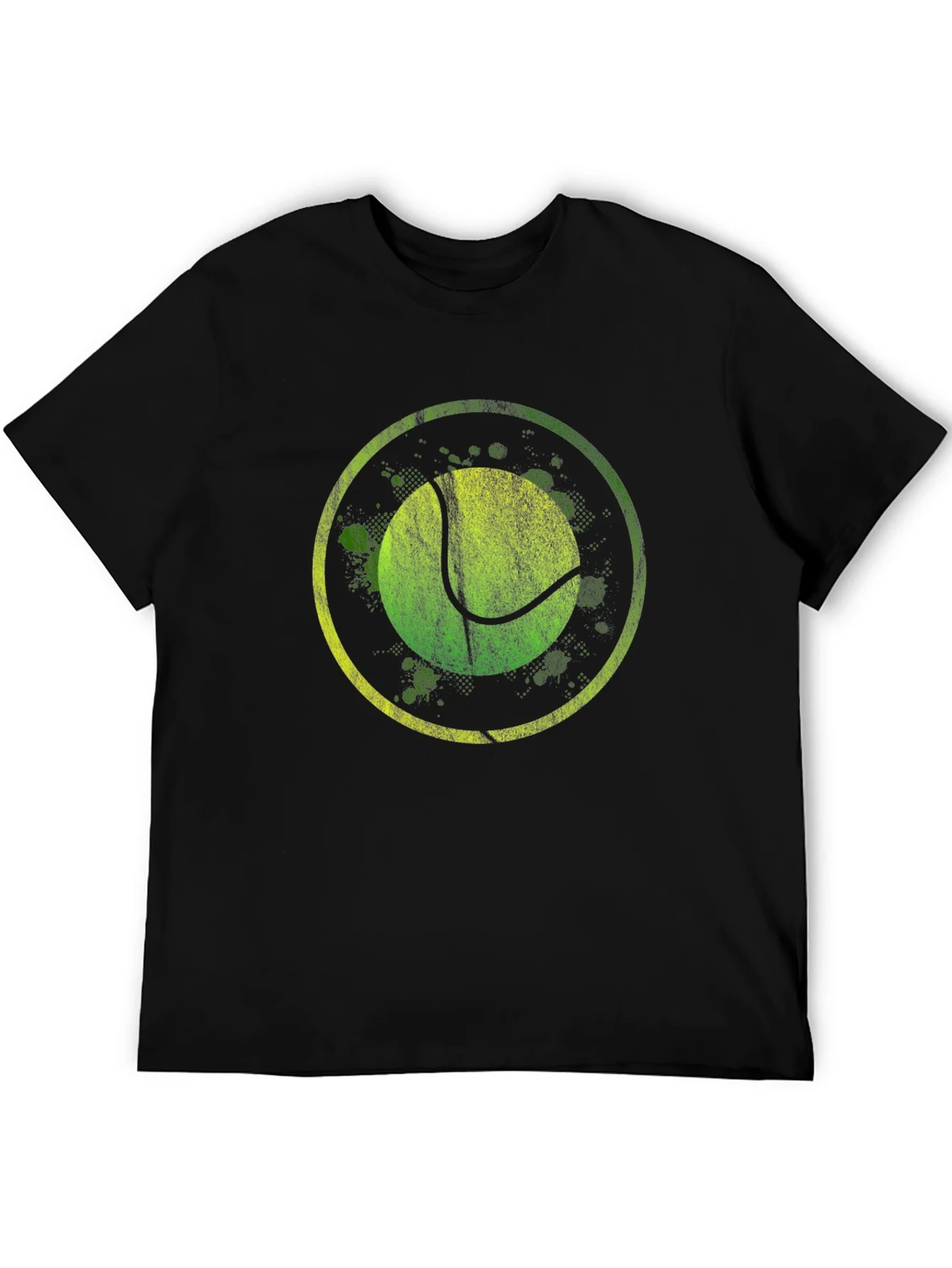 Tennis Ball Graphic Crew Neck T-Shirt