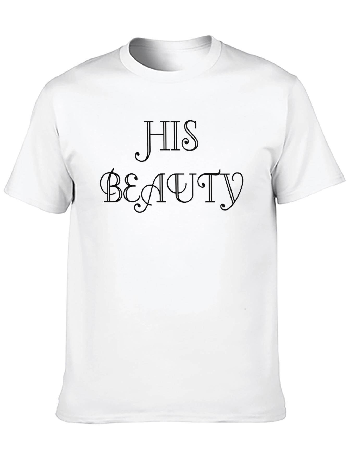 His Beauty Black Graphic Tee