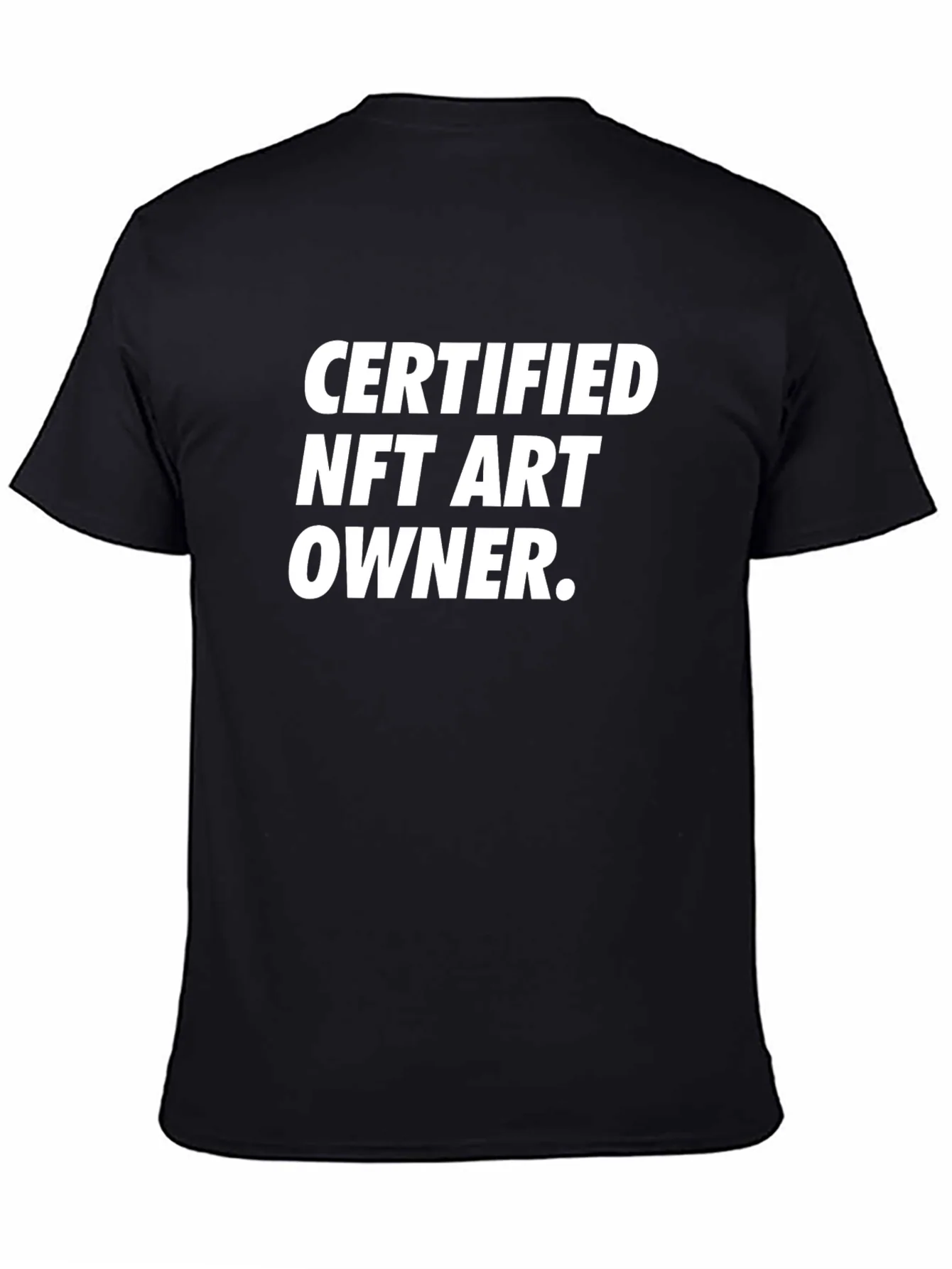 Certified NFT Art Owner Black T-Shirt