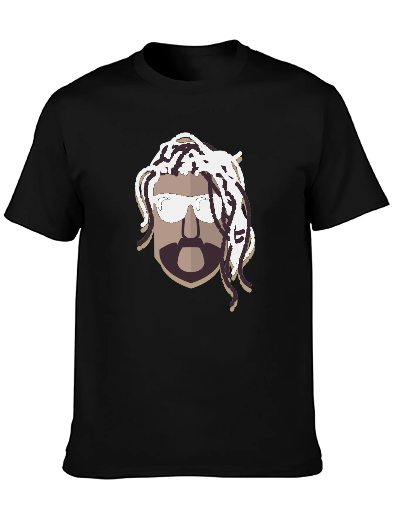 Cool Graphic T-Shirt with Rasta Man Design