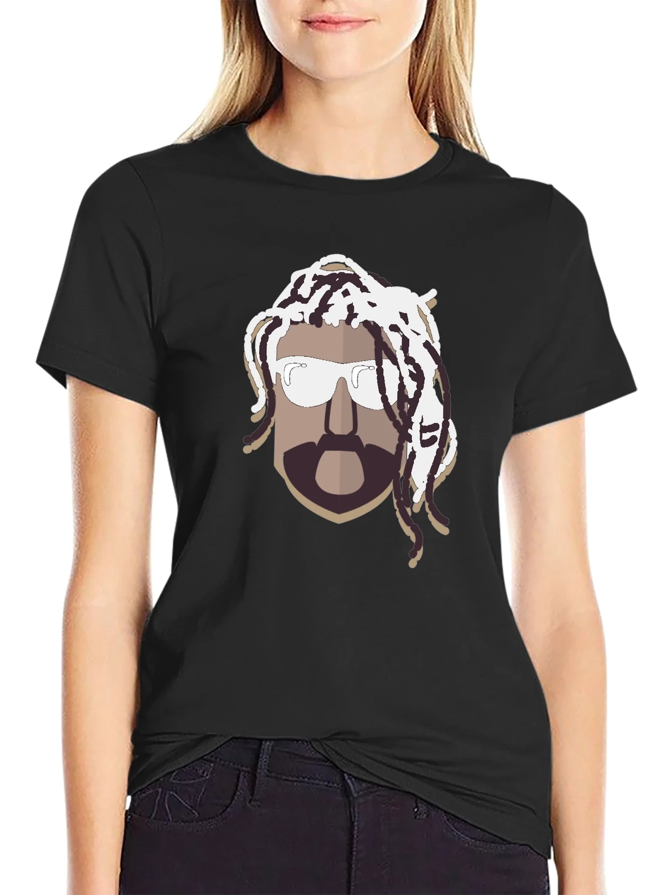 Cool Graphic T-Shirt with Rasta Man Design