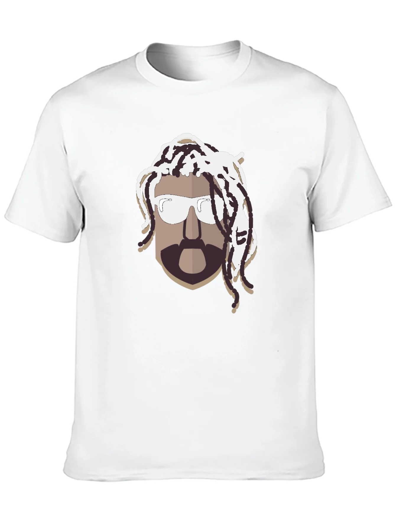 Cool Graphic T-Shirt with Rasta Man Design
