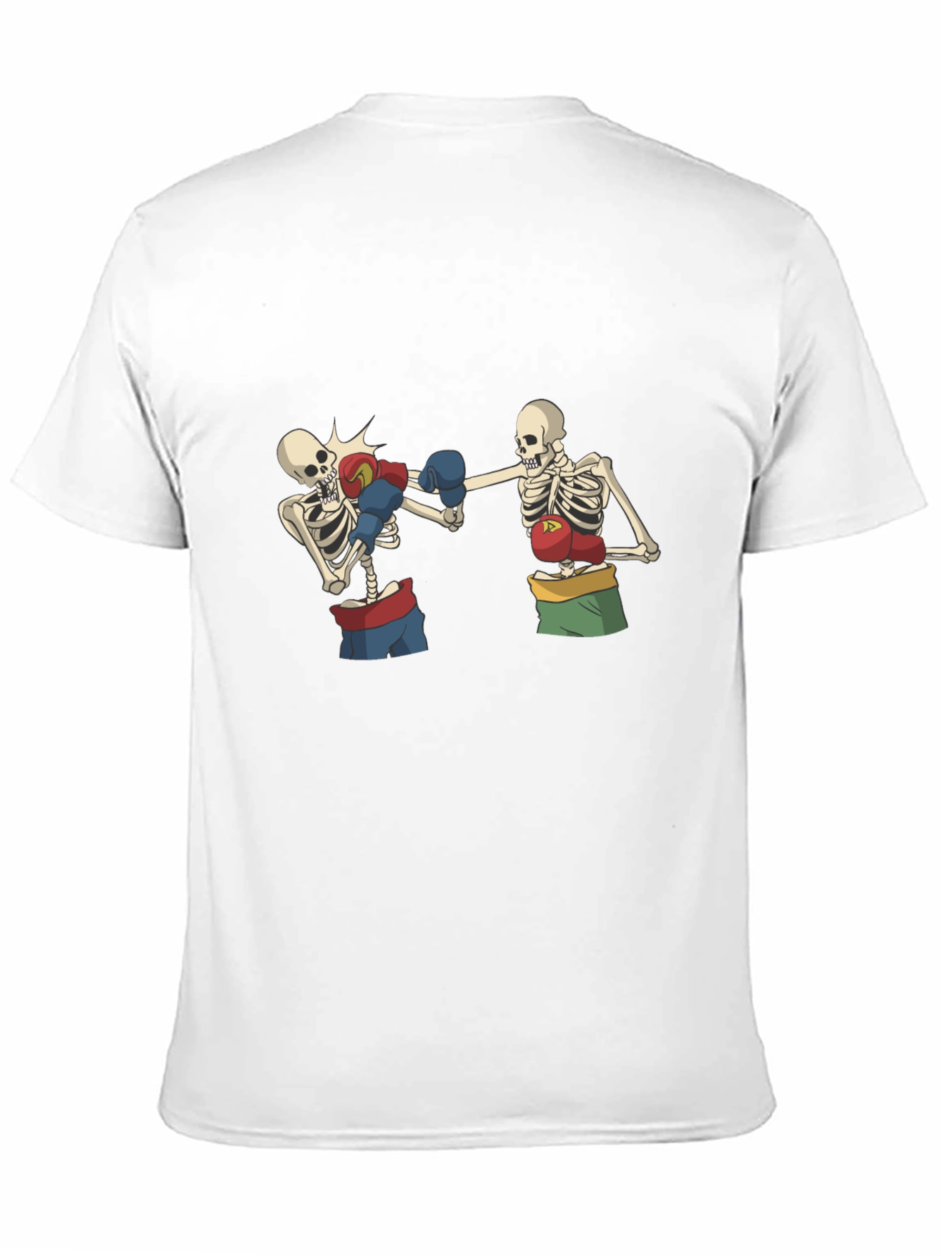 Skeleton Boxing T-Shirt - Black