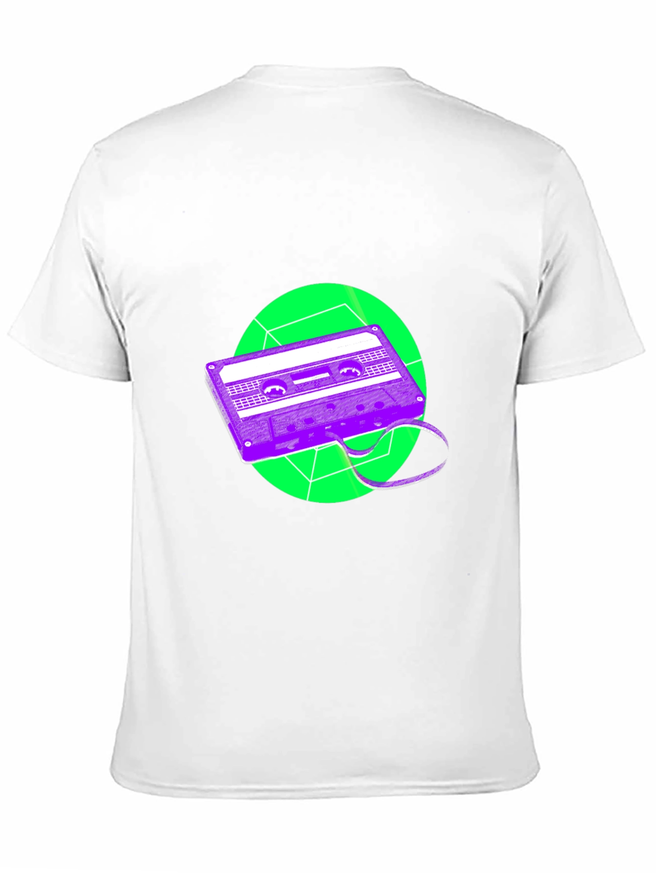 Retro Cassette Tape Graphic Tee - Black