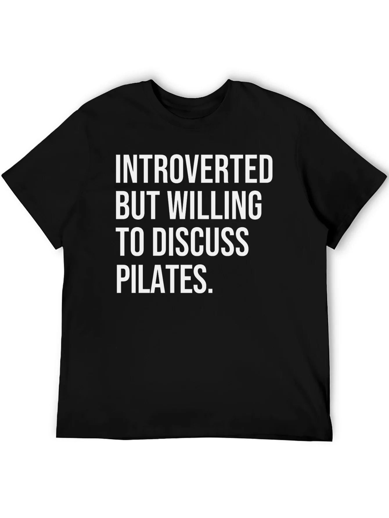 Introverted Pilates Black T-Shirt