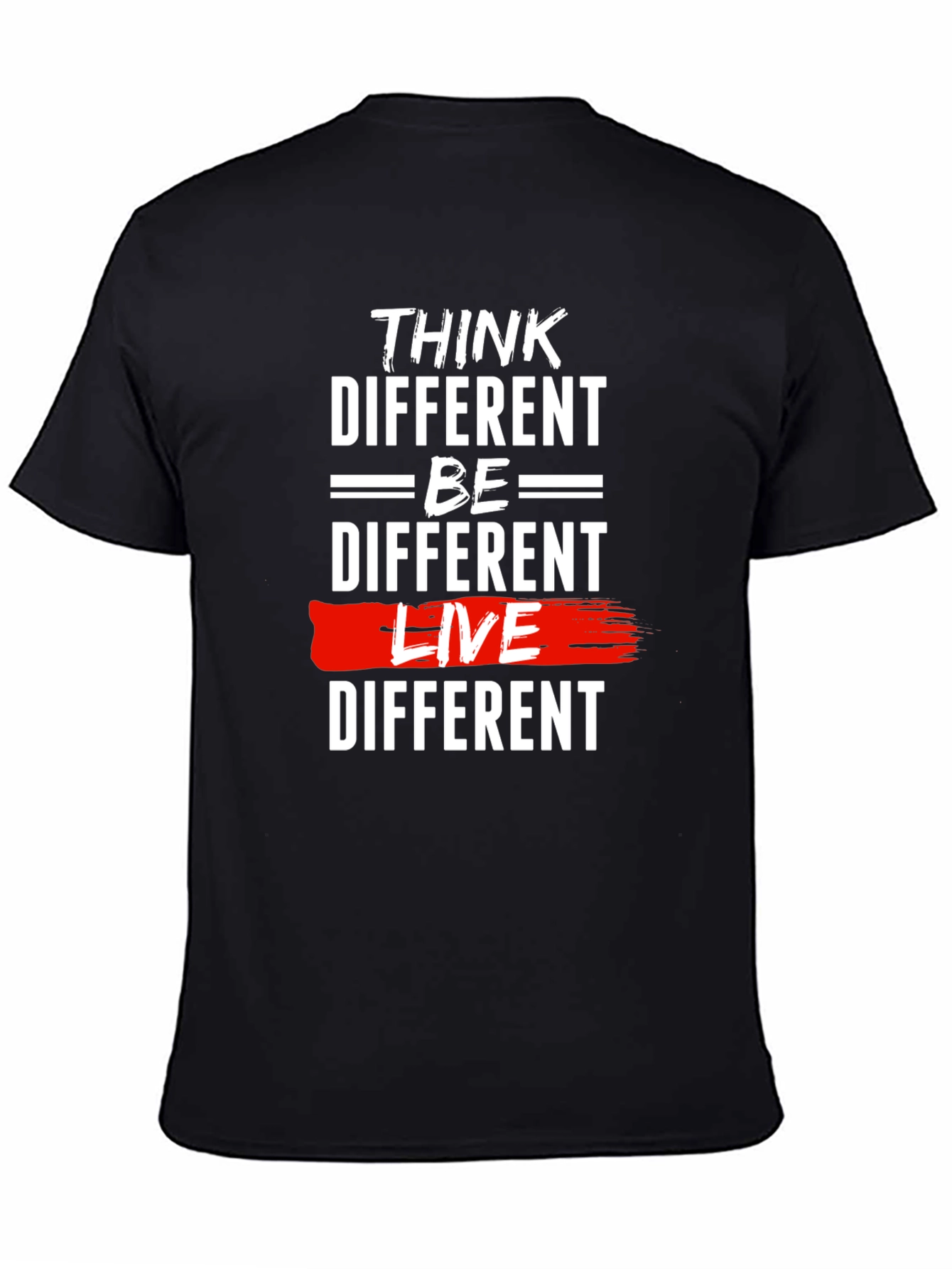 Think Different Graphic Tee - Black