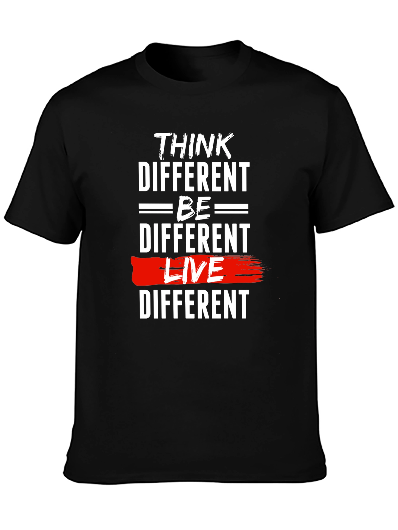 Think Different Graphic Tee - Black