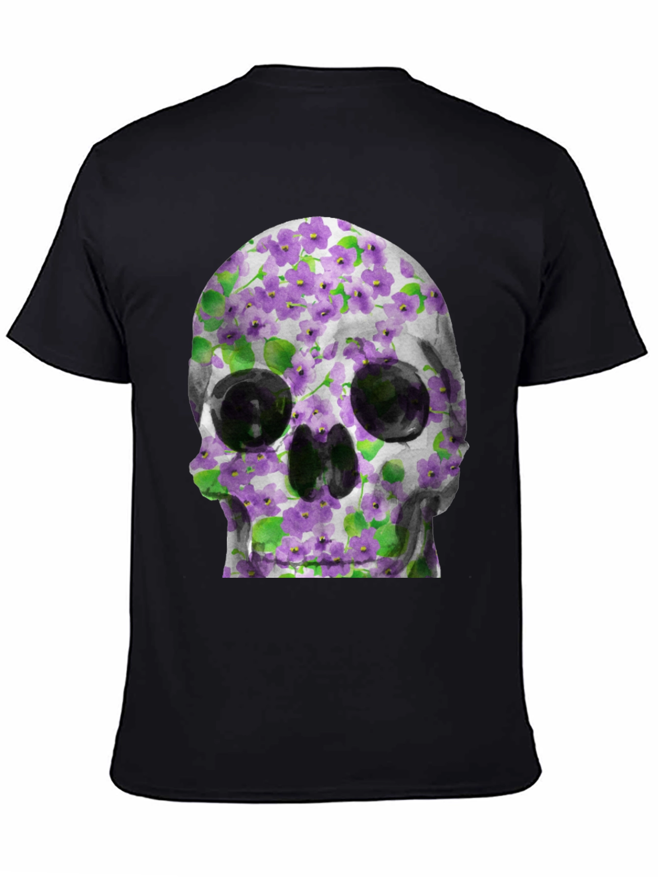 Floral Skull Graphic Tee - Unique Style
