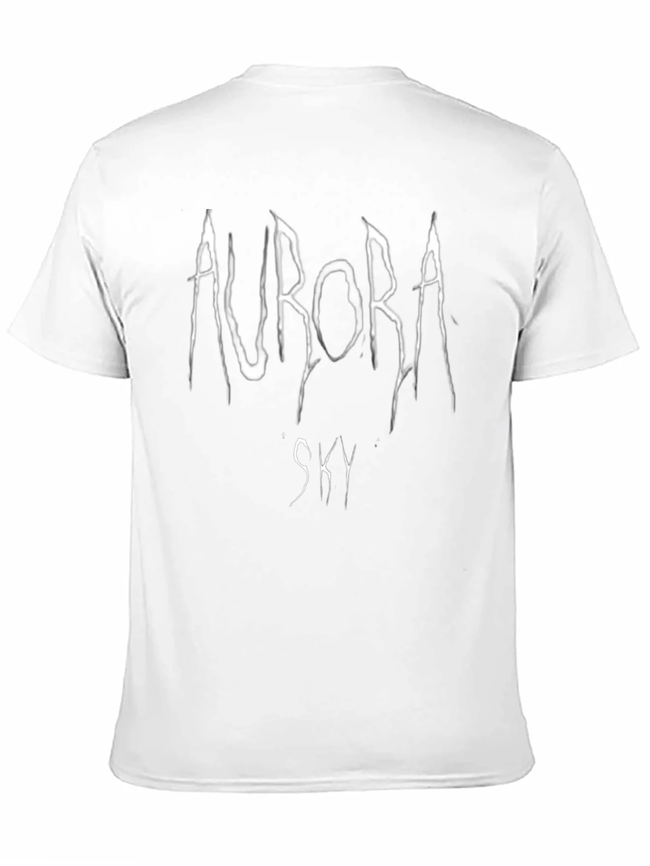 Aurora Sky Graphic T-Shirt - Black Cotton Tee