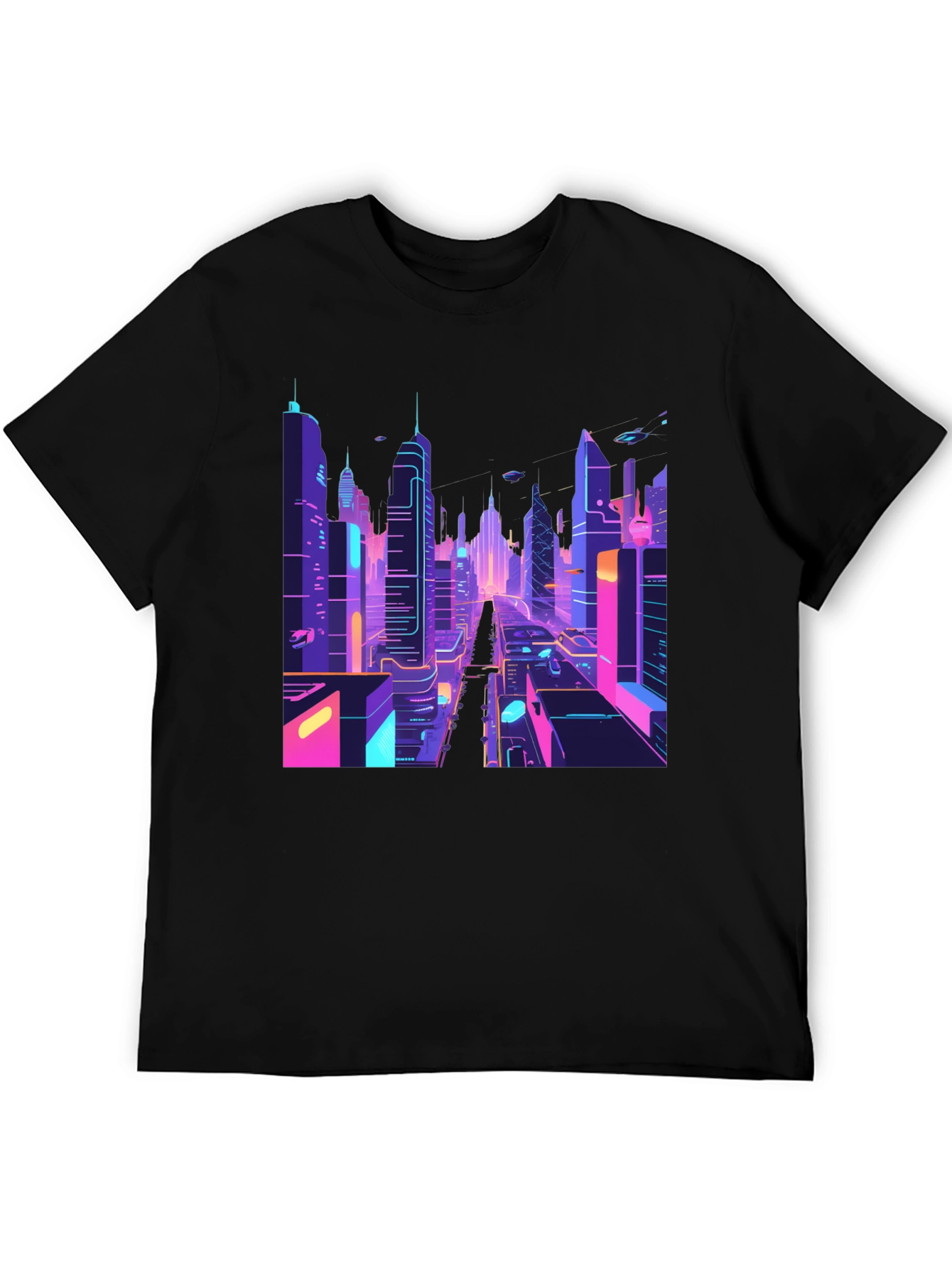 Cyberpunk Cityscape T-Shirt