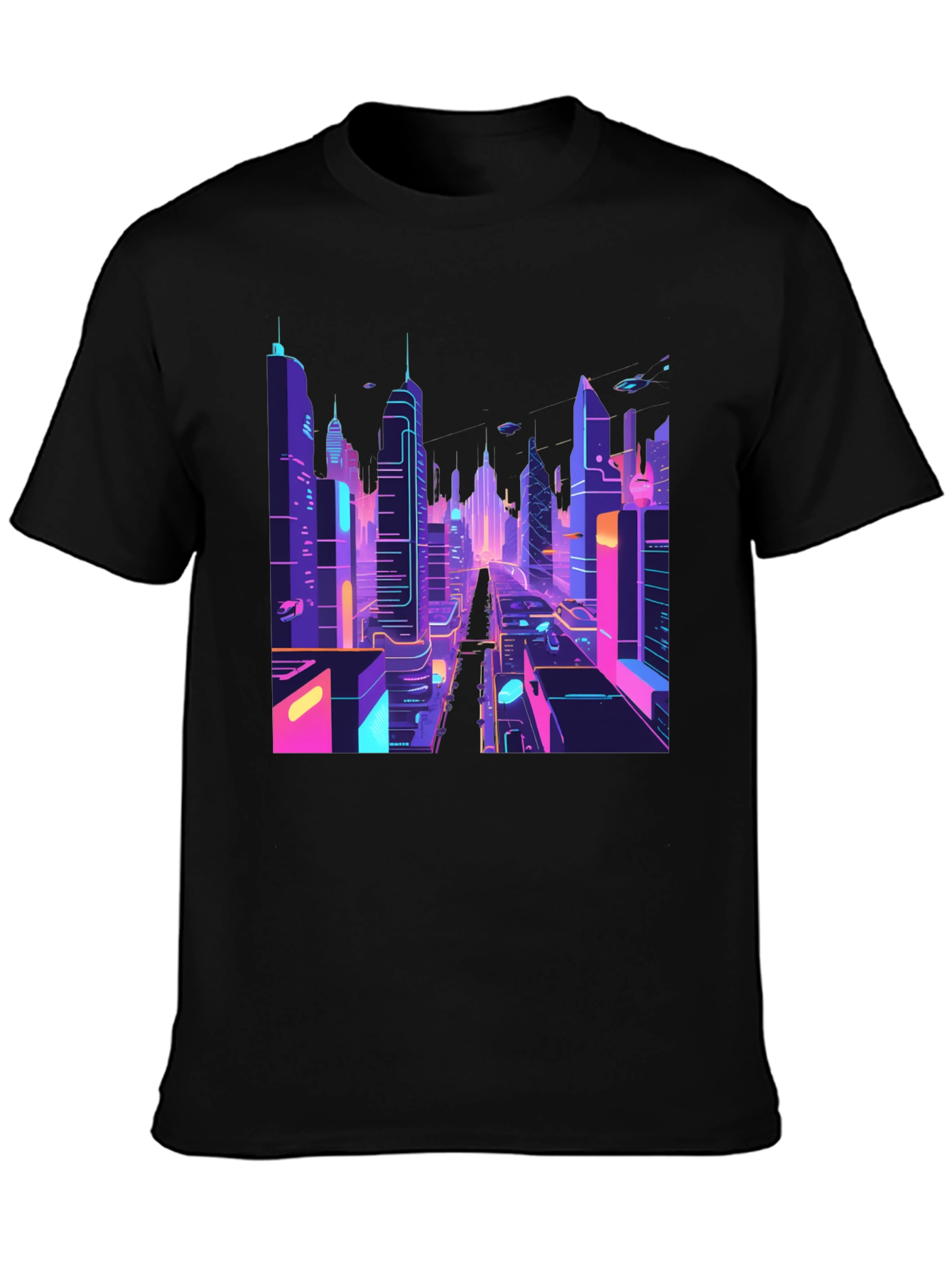 Cyberpunk Cityscape T-Shirt