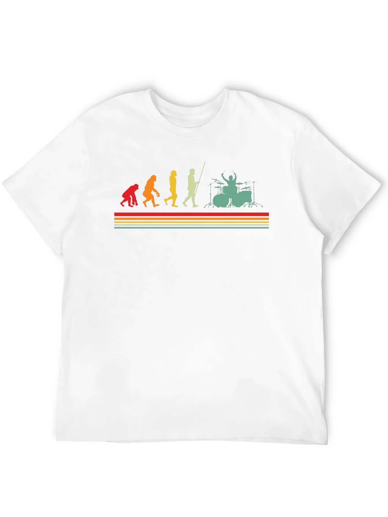 Drummer Evolution T-Shirt - Band Musician Tee