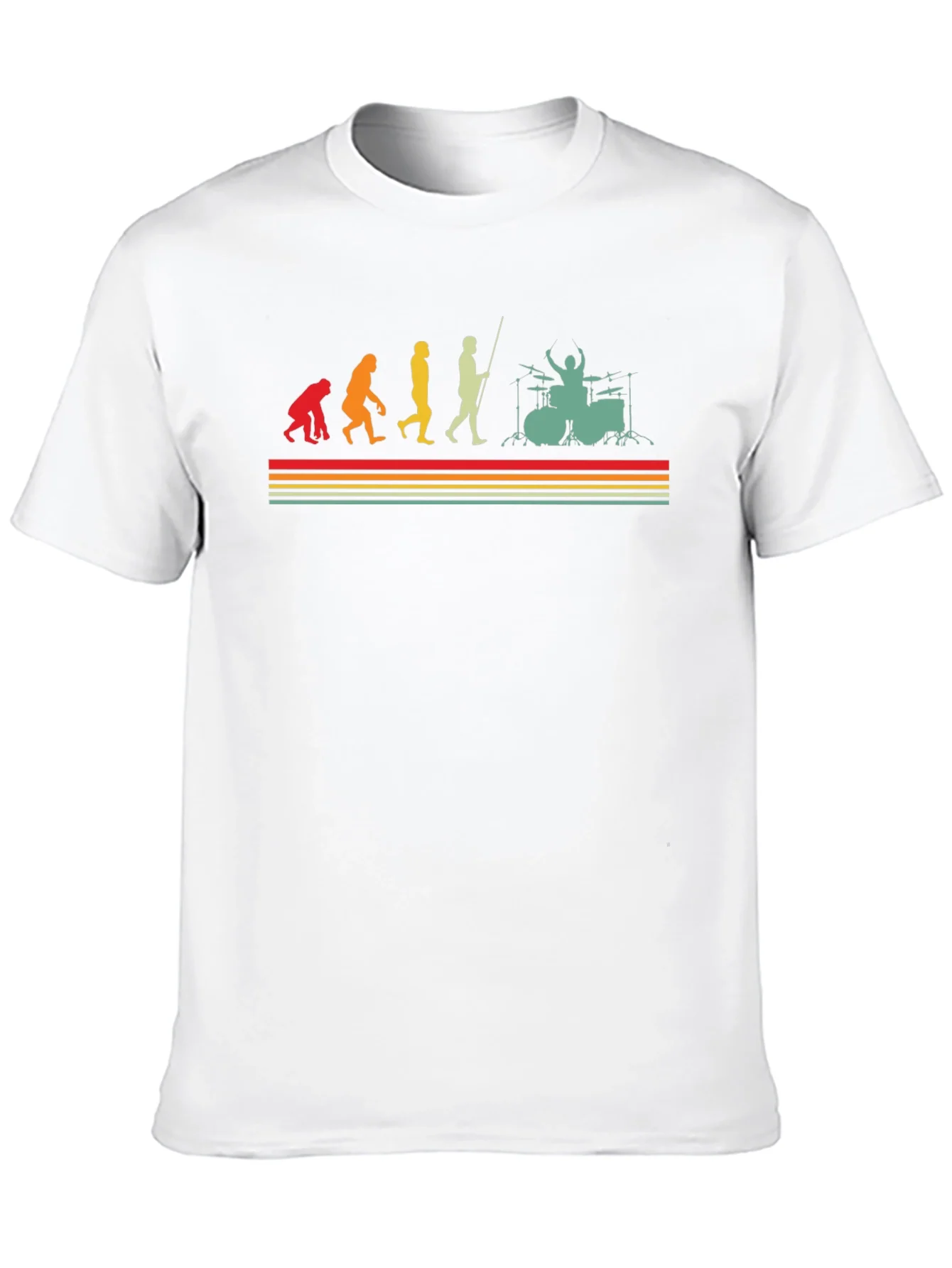 Drummer Evolution T-Shirt - Band Musician Tee
