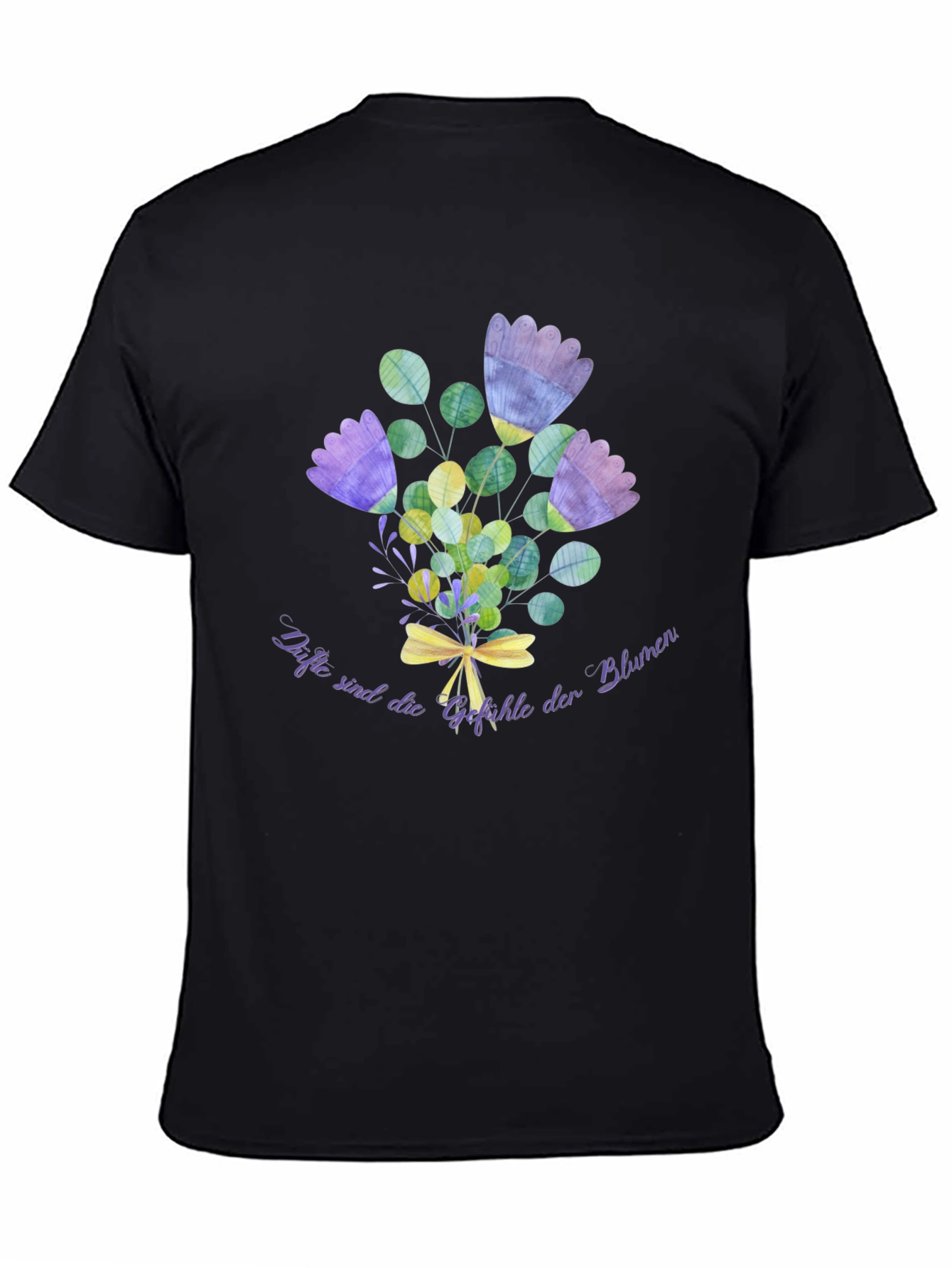 Floral Bouquet T-Shirt - Black