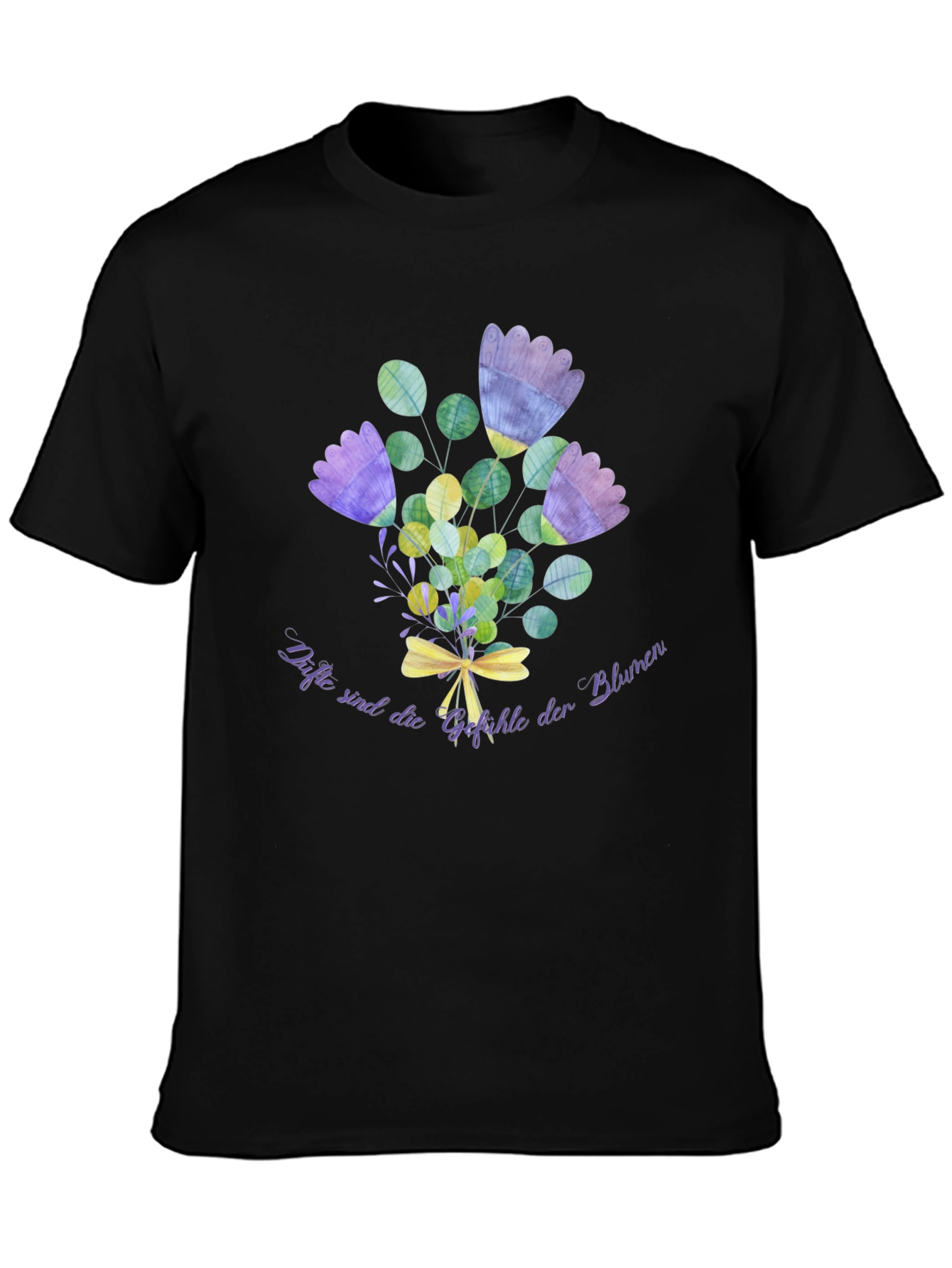 Floral Bouquet T-Shirt - Black