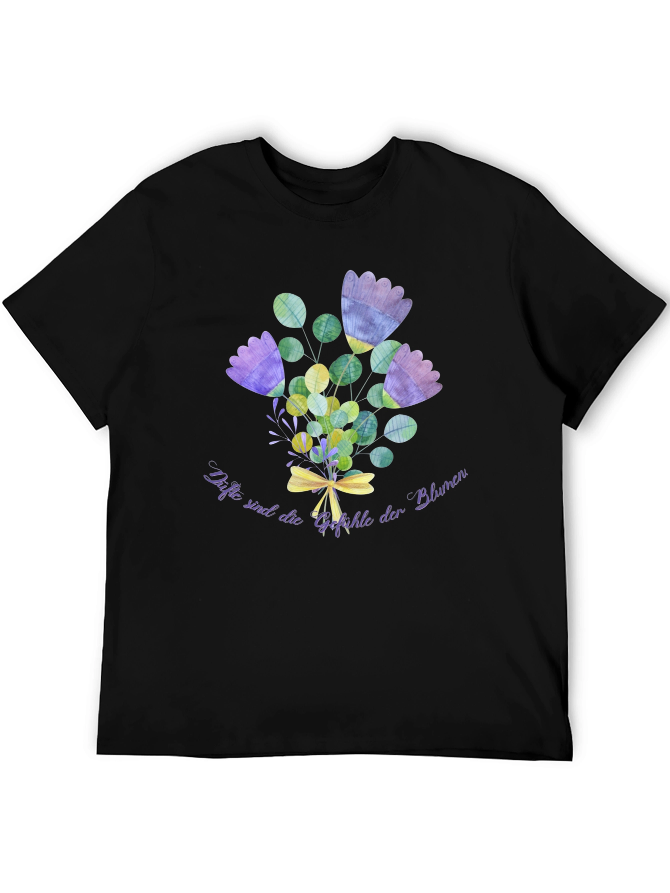 Floral Bouquet T-Shirt - Black