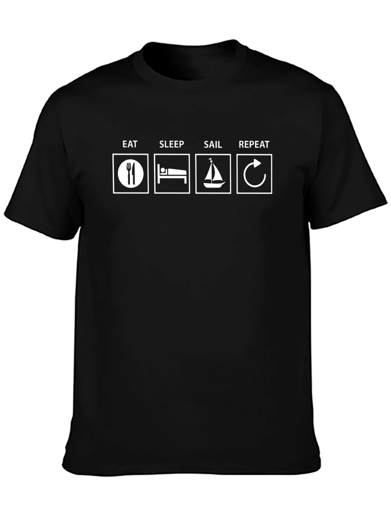 Eat Sleep Sail Repeat T-Shirt - Boating Tee