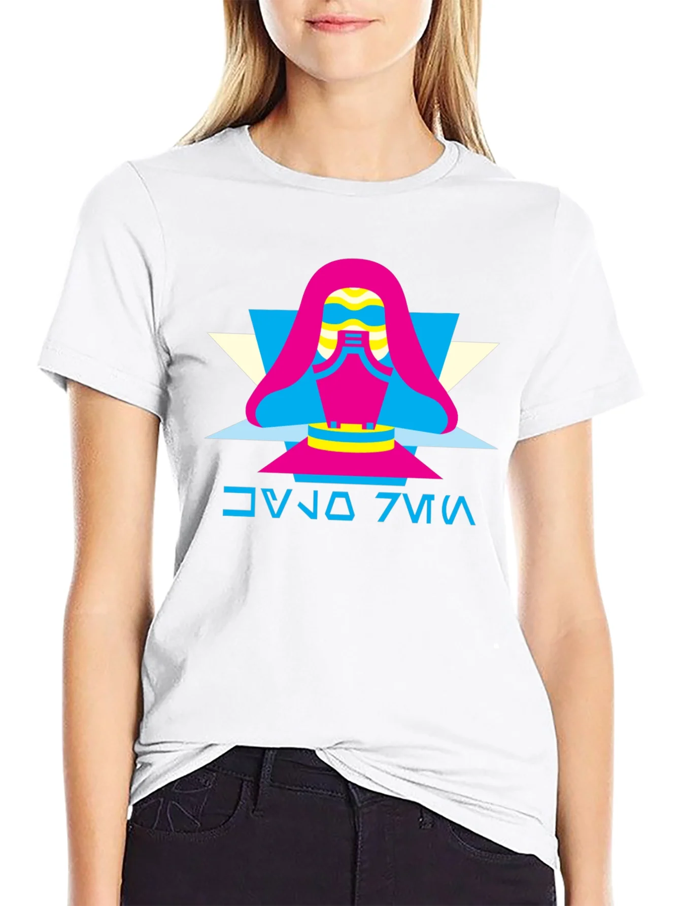 Retro Geometric Graphic T-Shirt