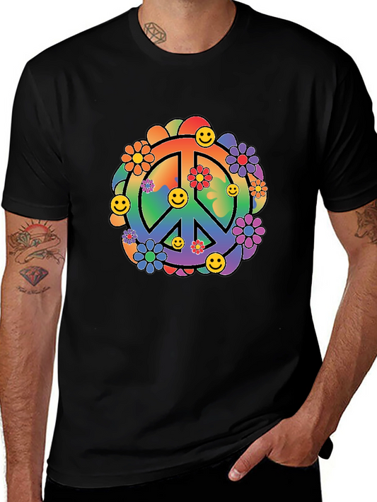 Retro Peace Sign Graphic Tee