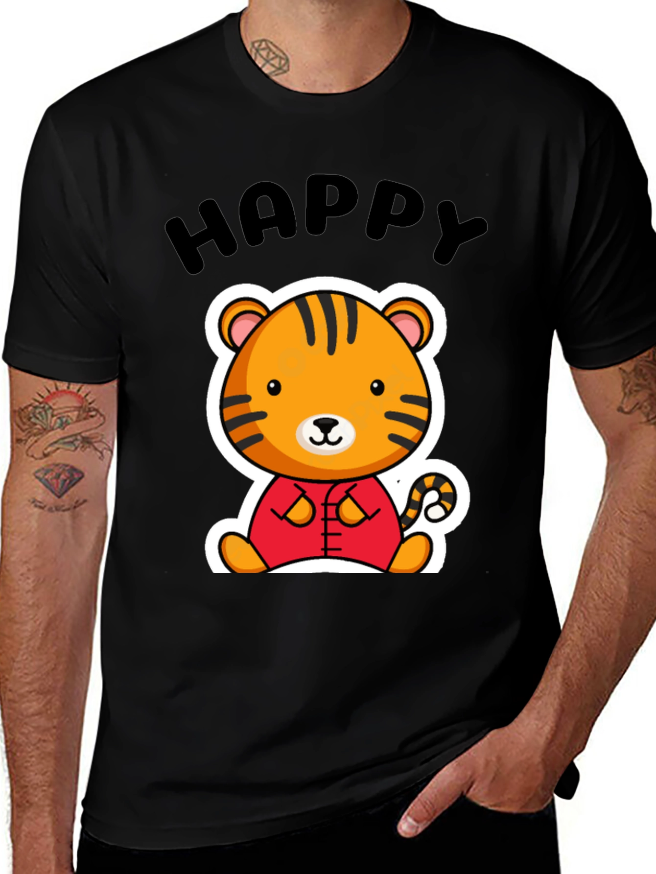 Happy Tiger Graphic Tee