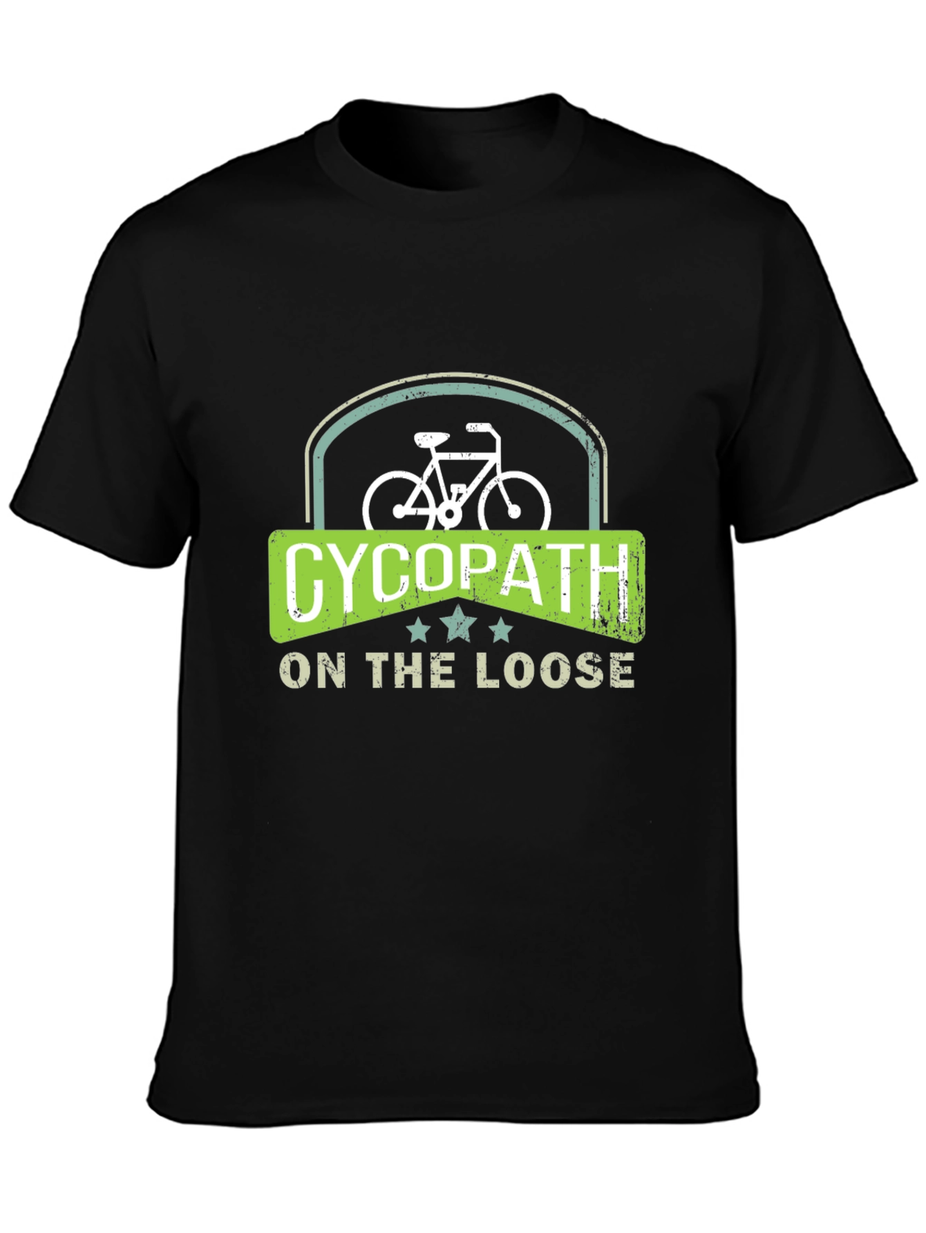 Cycopath On The Loose Black T-Shirt