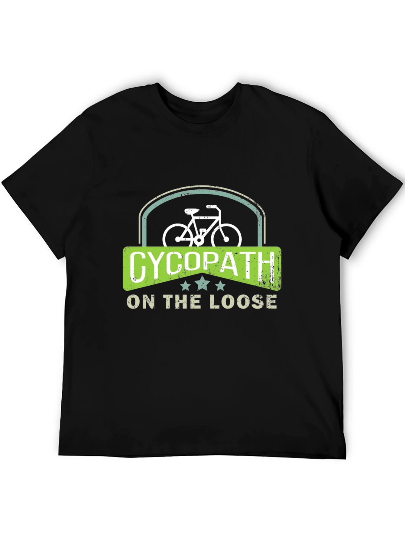 Cycopath On The Loose Black T-Shirt