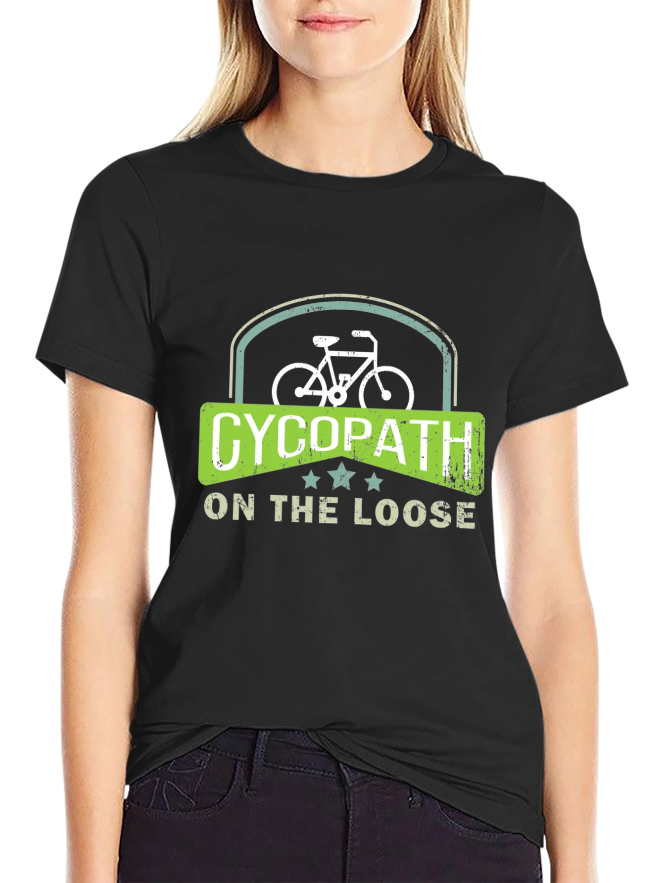 Cycopath On The Loose Black T-Shirt