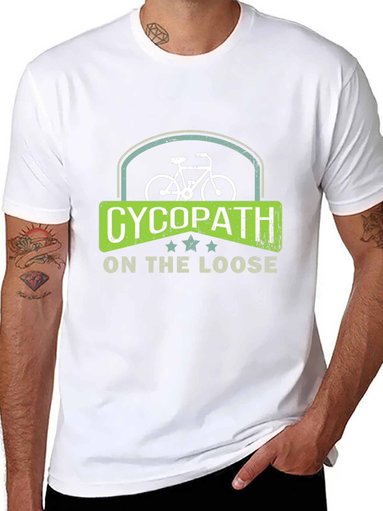 Cycopath On The Loose Black T-Shirt
