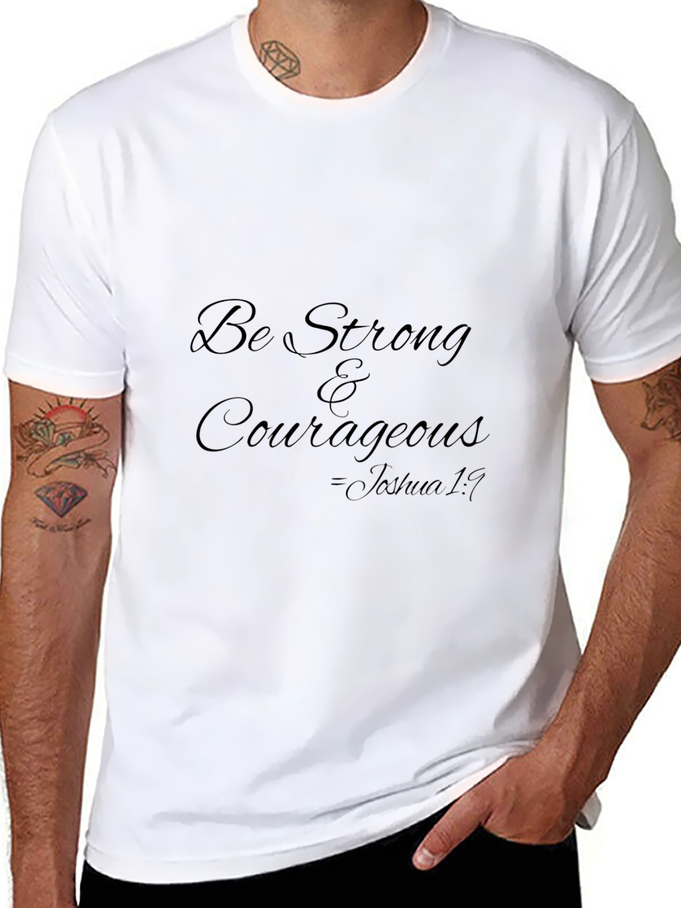Be Strong & Courageous T-Shirt - Joshua 1:9