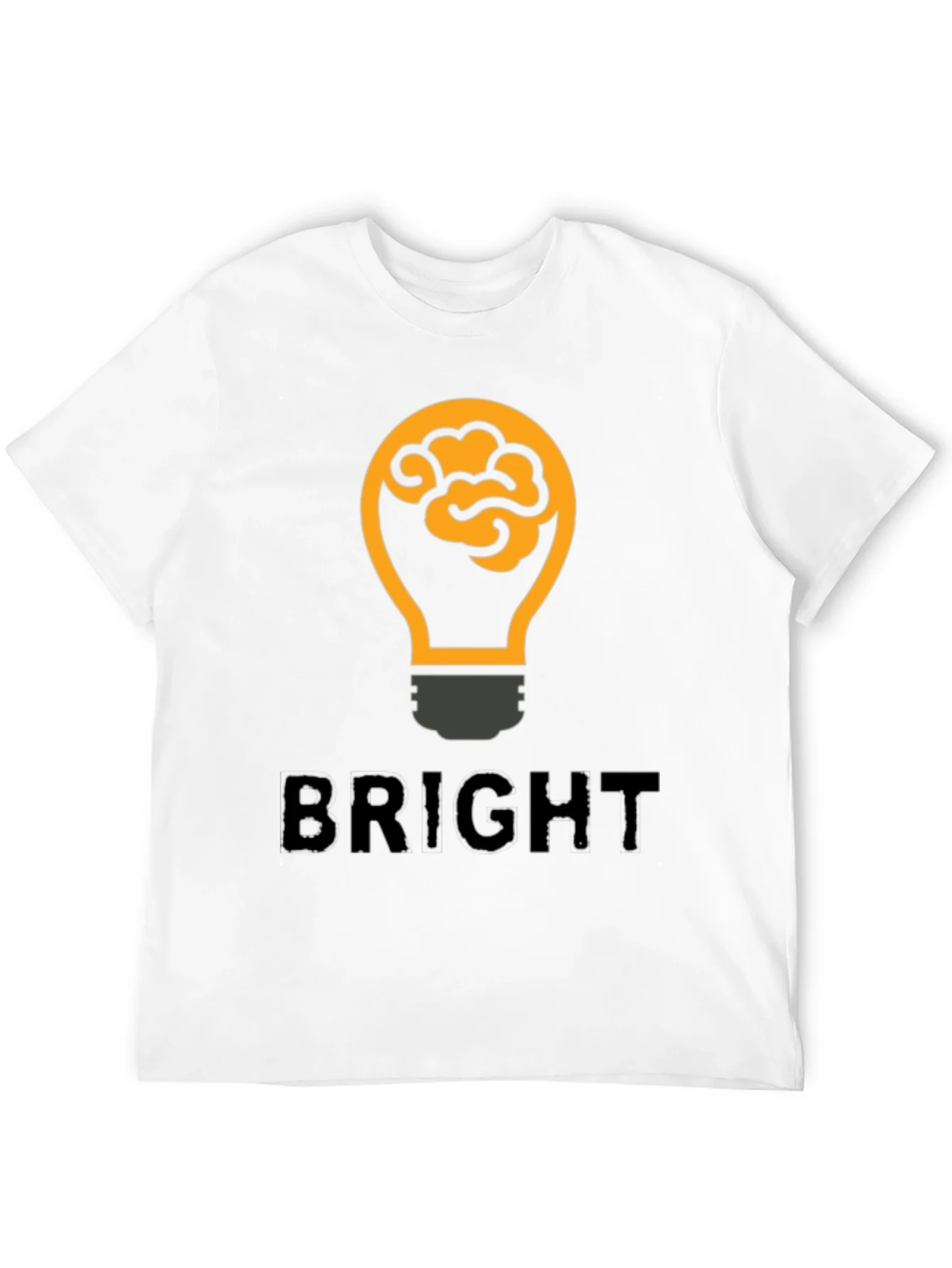 Bright Idea Brain Lightbulb Graphic T-Shirt