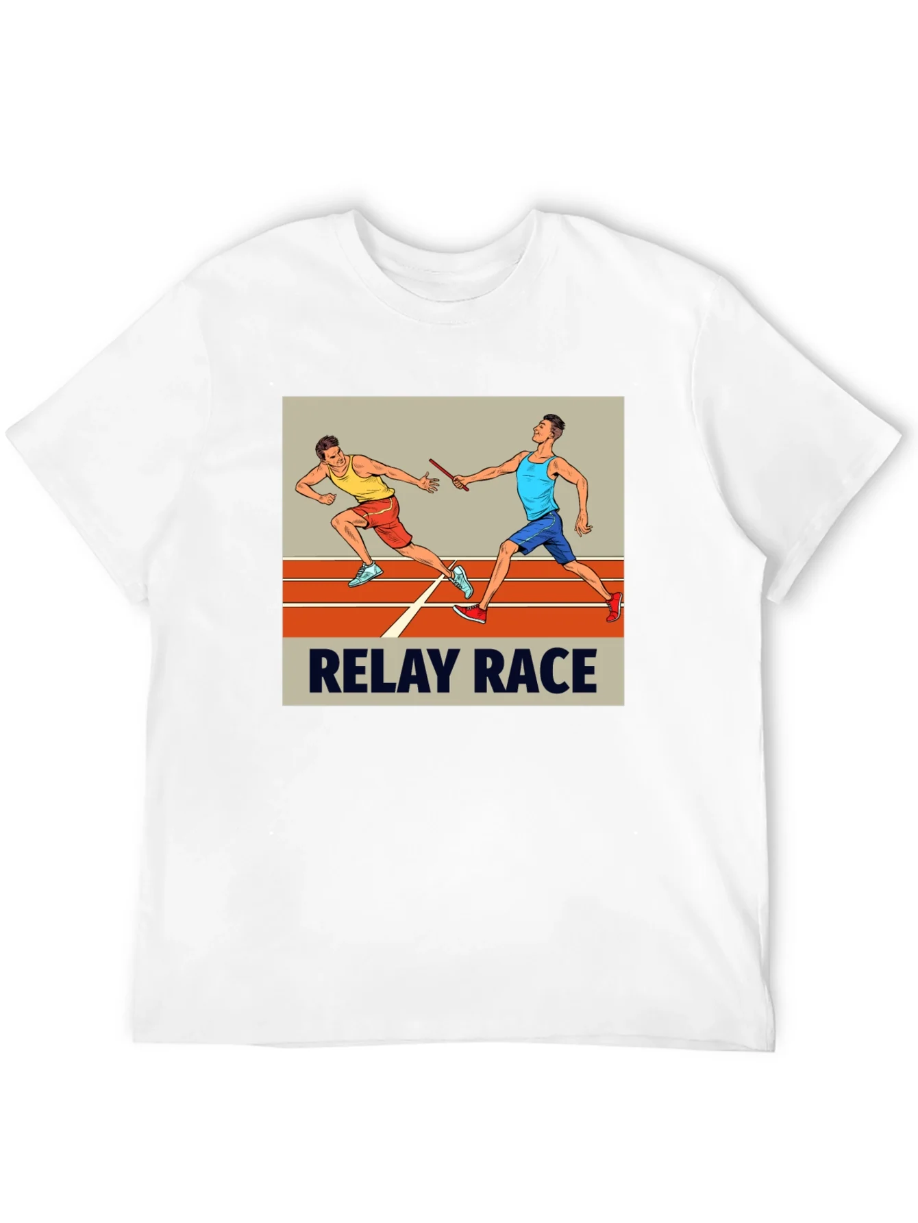 Relay Race Graphic Tee - Black