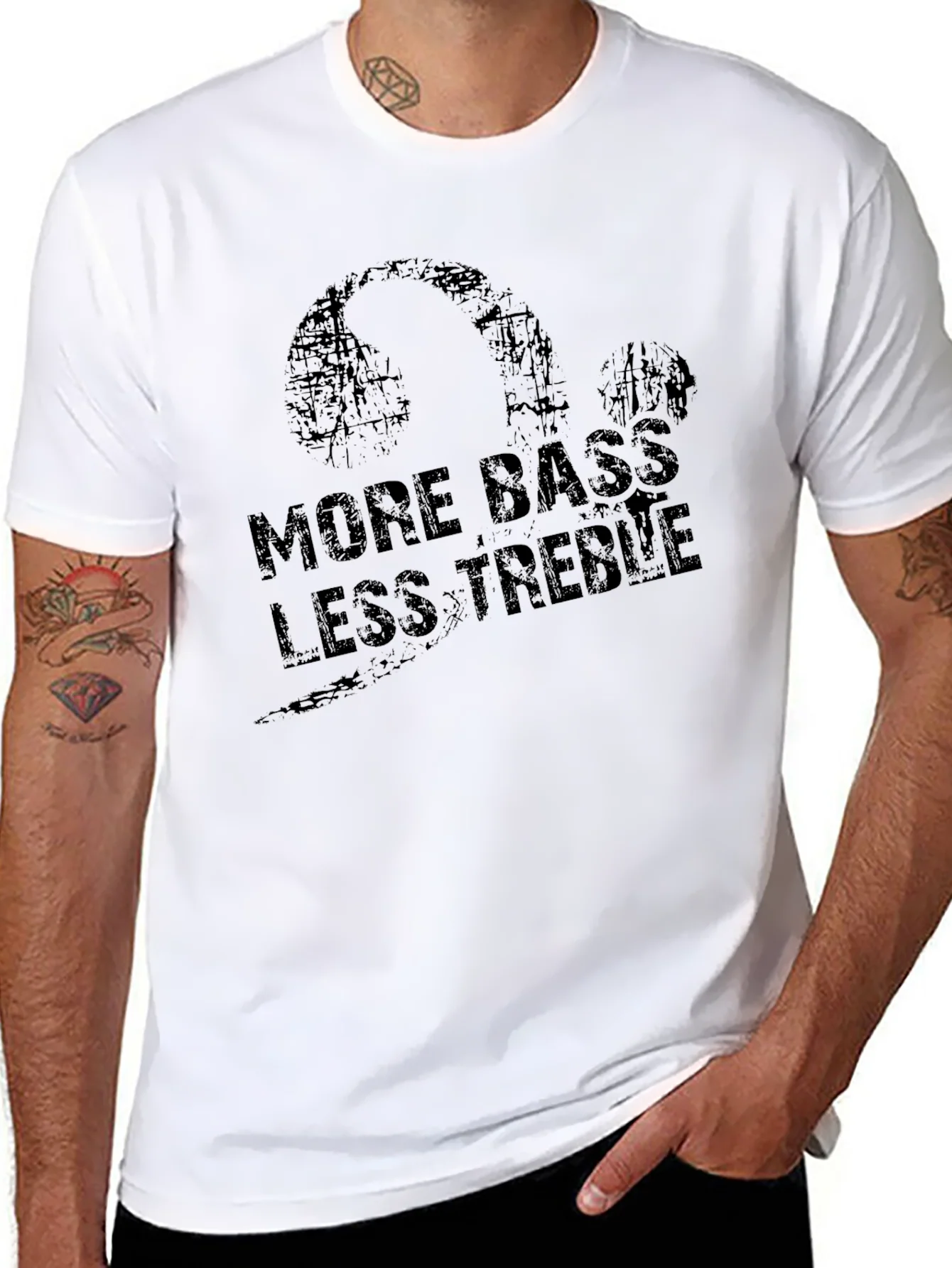 More Bass Less Treble Graphic T-Shirt