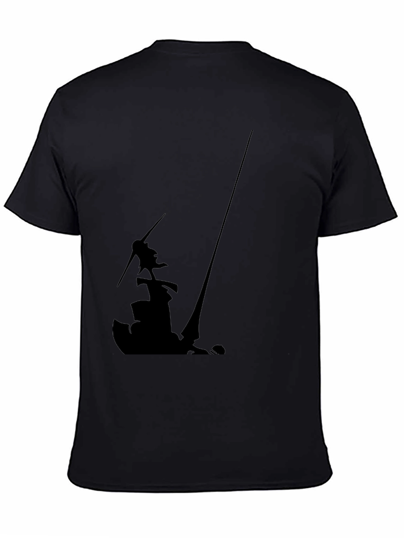 Silhouette Graphic Black Tee