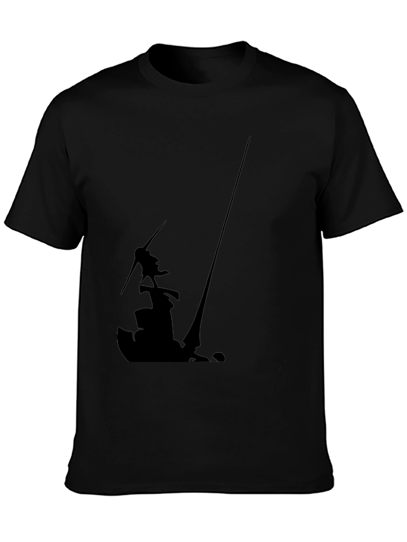 Silhouette Graphic Black Tee