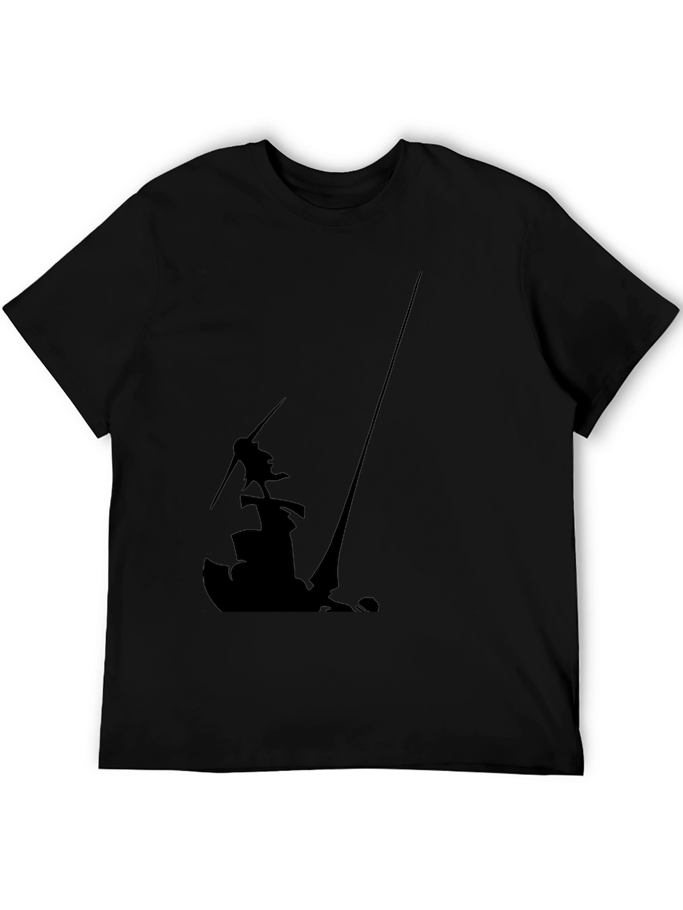 Silhouette Graphic Black Tee
