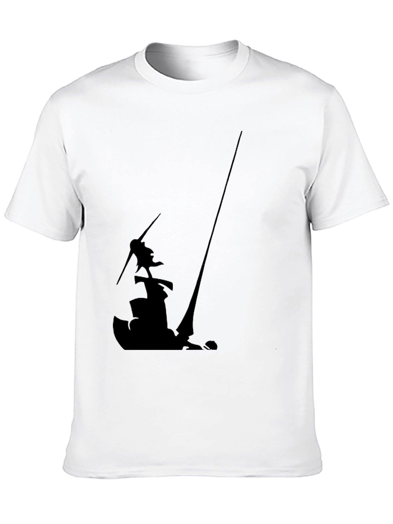 Silhouette Graphic Black Tee