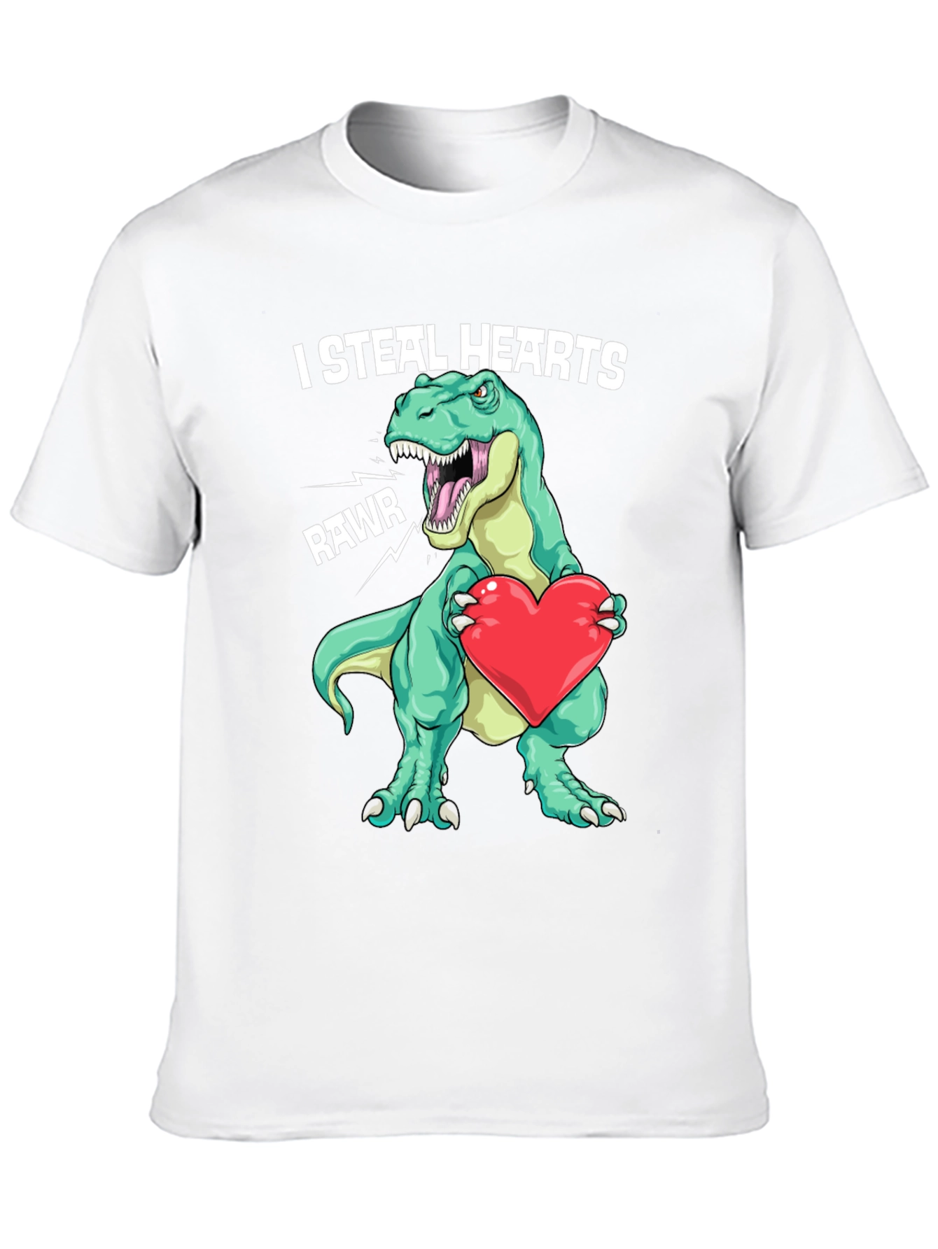 I Steal Hearts Dinosaur Valentines Day T-Shirt