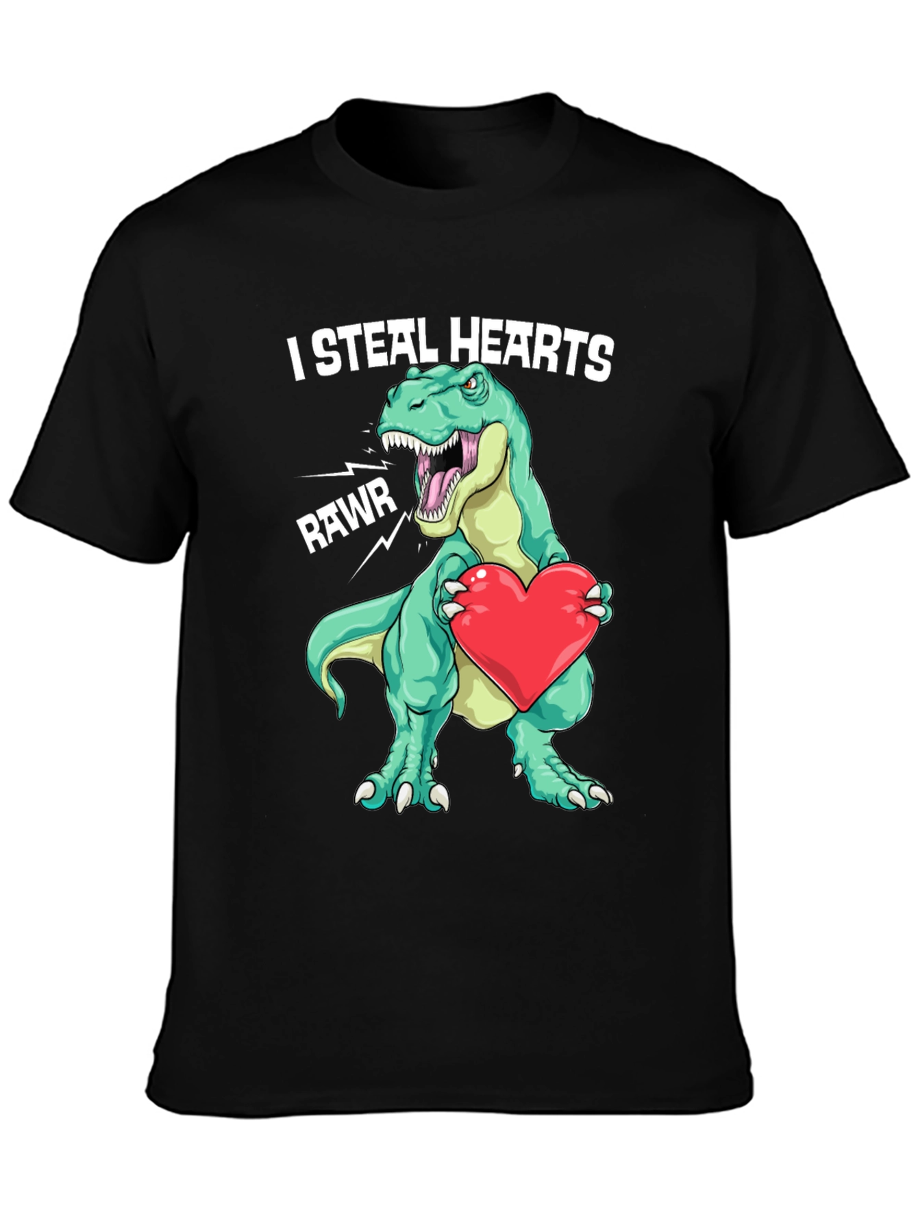 I Steal Hearts Dinosaur Valentines Day T-Shirt