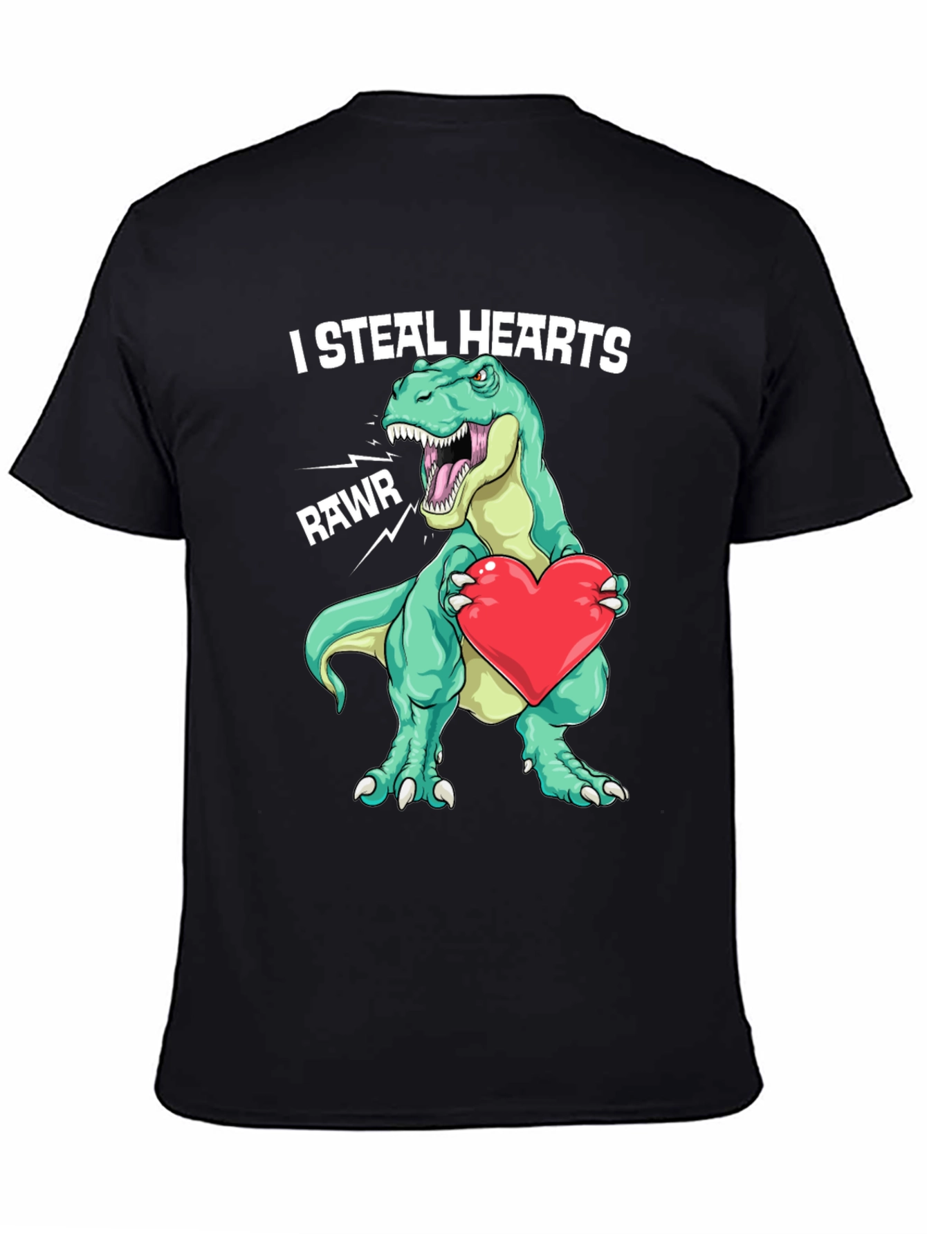 I Steal Hearts Dinosaur Valentines Day T-Shirt