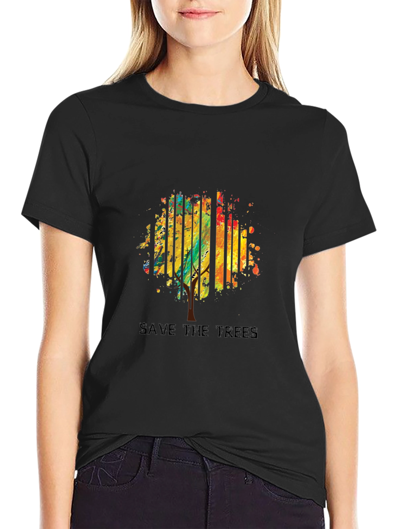 Save the Trees Graphic Tee - Eco-Friendly Style