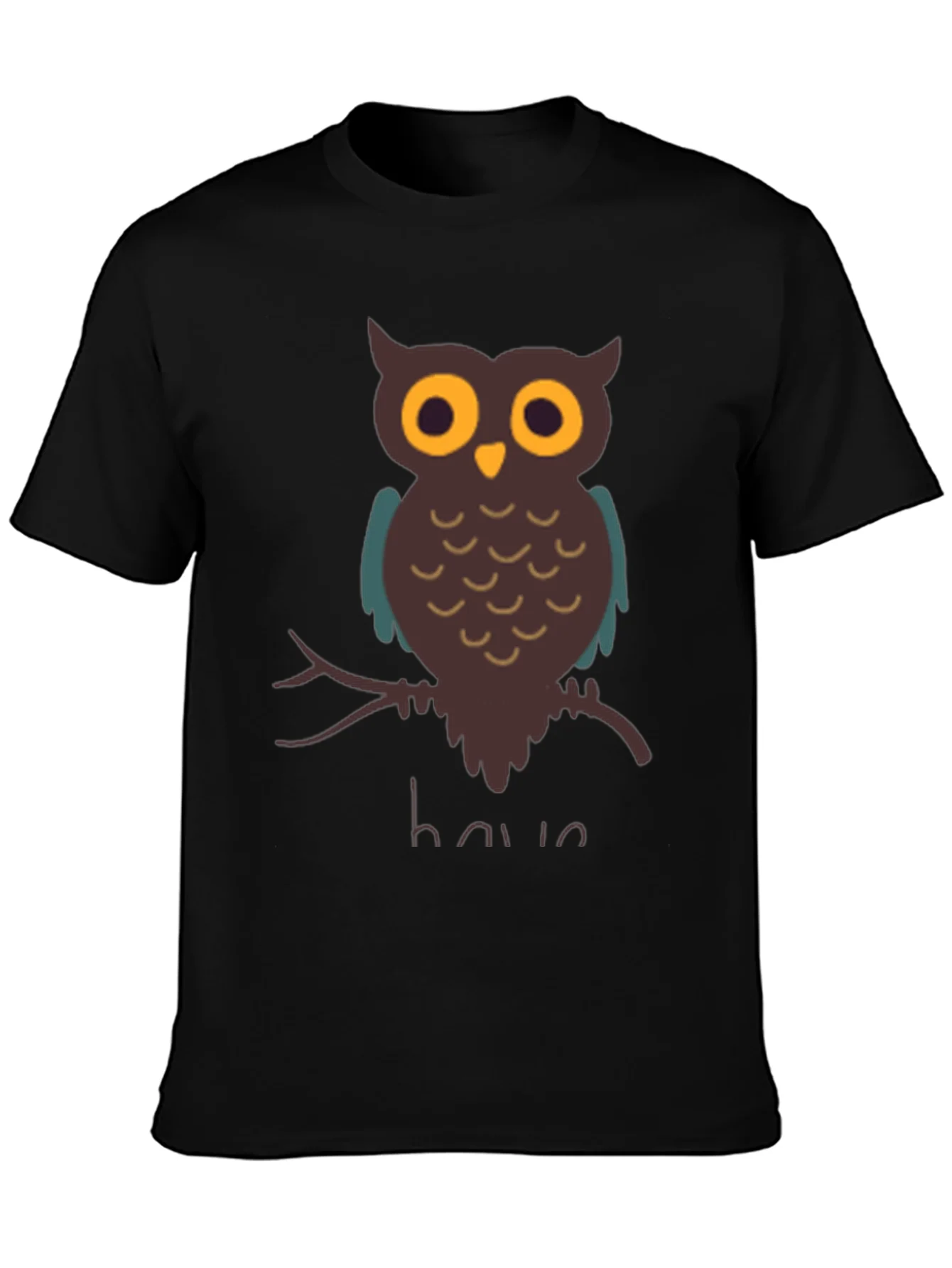 Owl Graphic T-Shirt - Mens Casual Tee