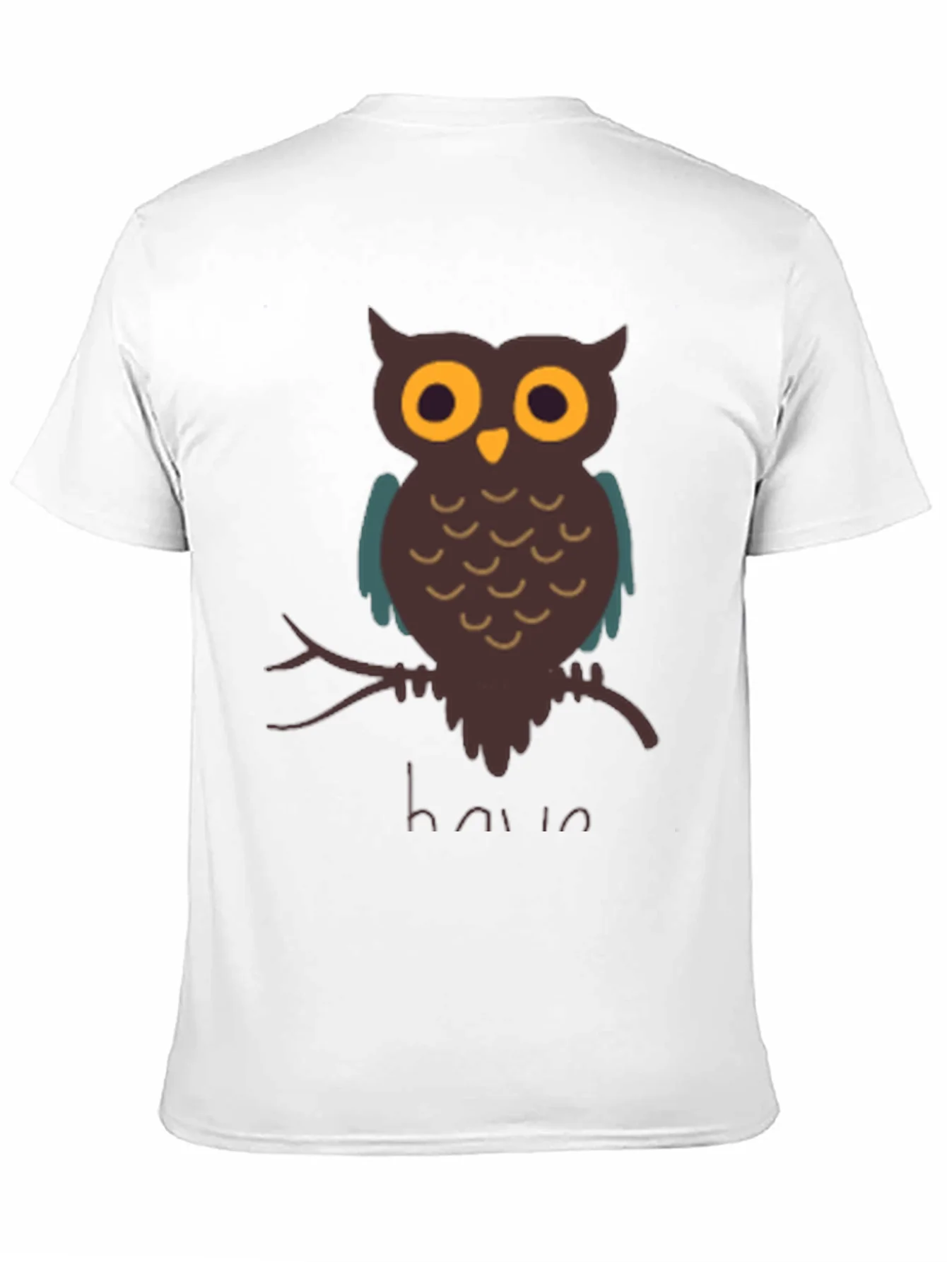 Owl Graphic T-Shirt - Mens Casual Tee