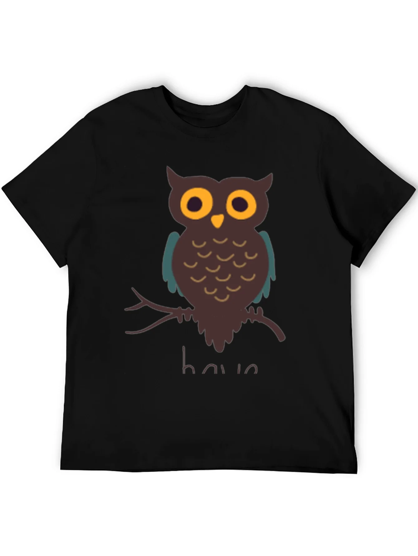 Owl Graphic T-Shirt - Mens Casual Tee