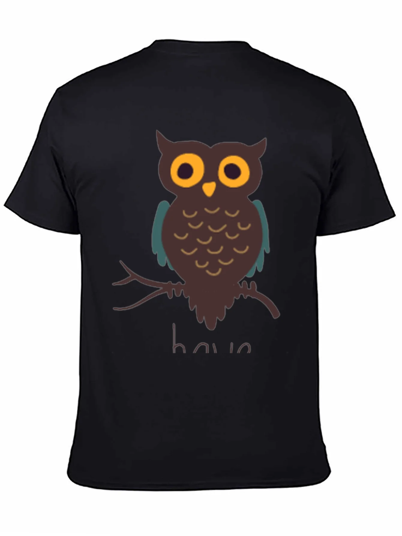 Owl Graphic T-Shirt - Mens Casual Tee