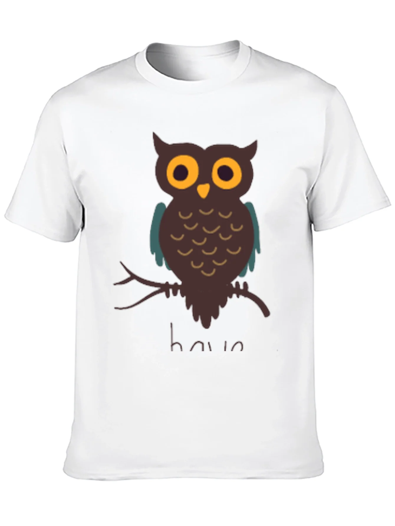 Owl Graphic T-Shirt - Mens Casual Tee