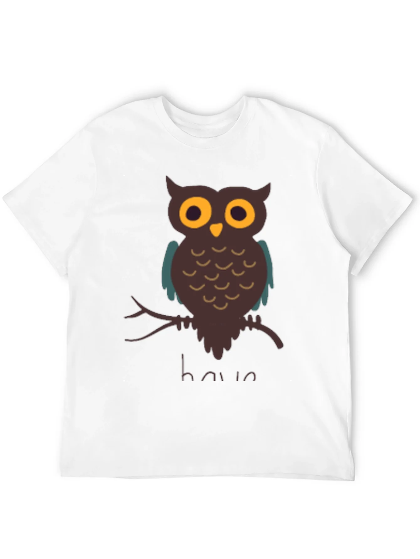 Owl Graphic T-Shirt - Mens Casual Tee