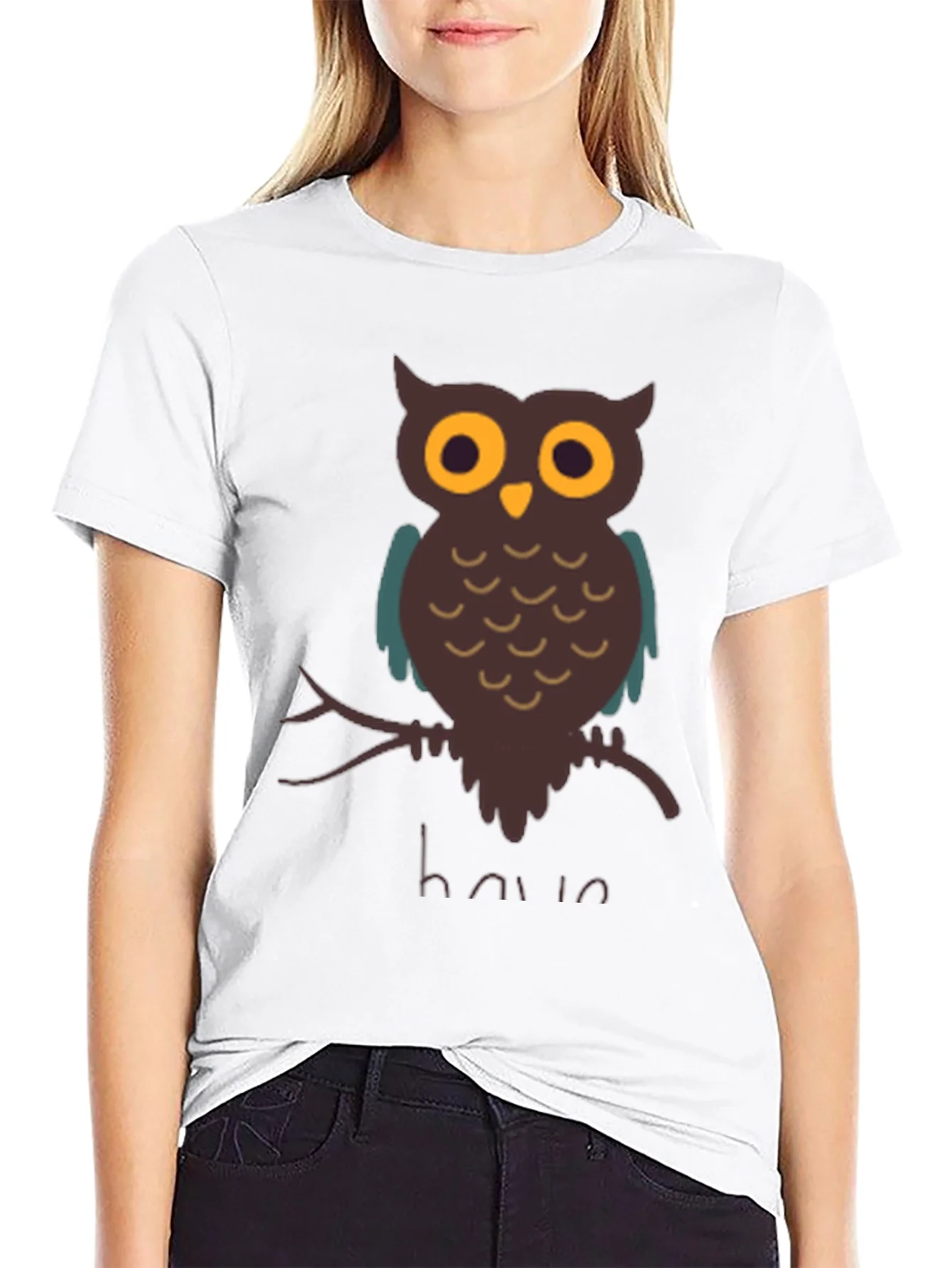 Owl Graphic T-Shirt - Mens Casual Tee