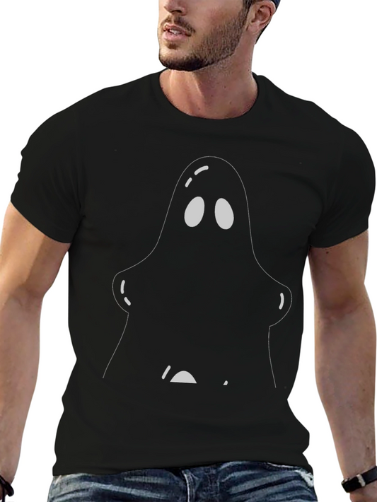 Spooky Ghost Graphic T-Shirt - Halloween Tee