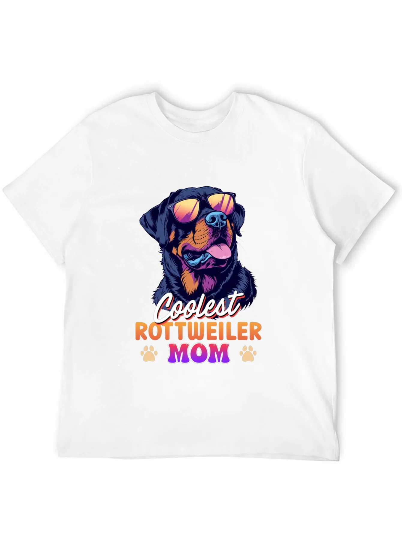 Coolest Rottweiler Mom Black T-Shirt