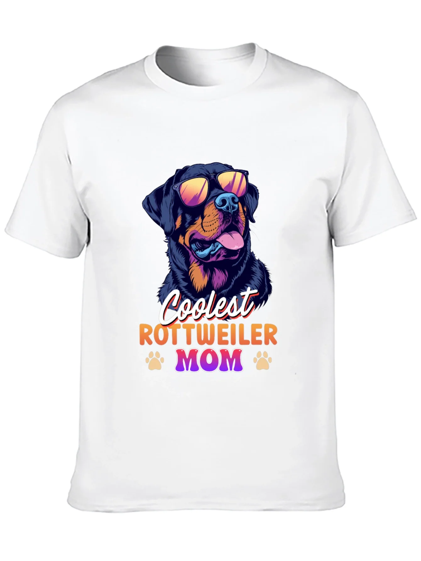 Coolest Rottweiler Mom Black T-Shirt